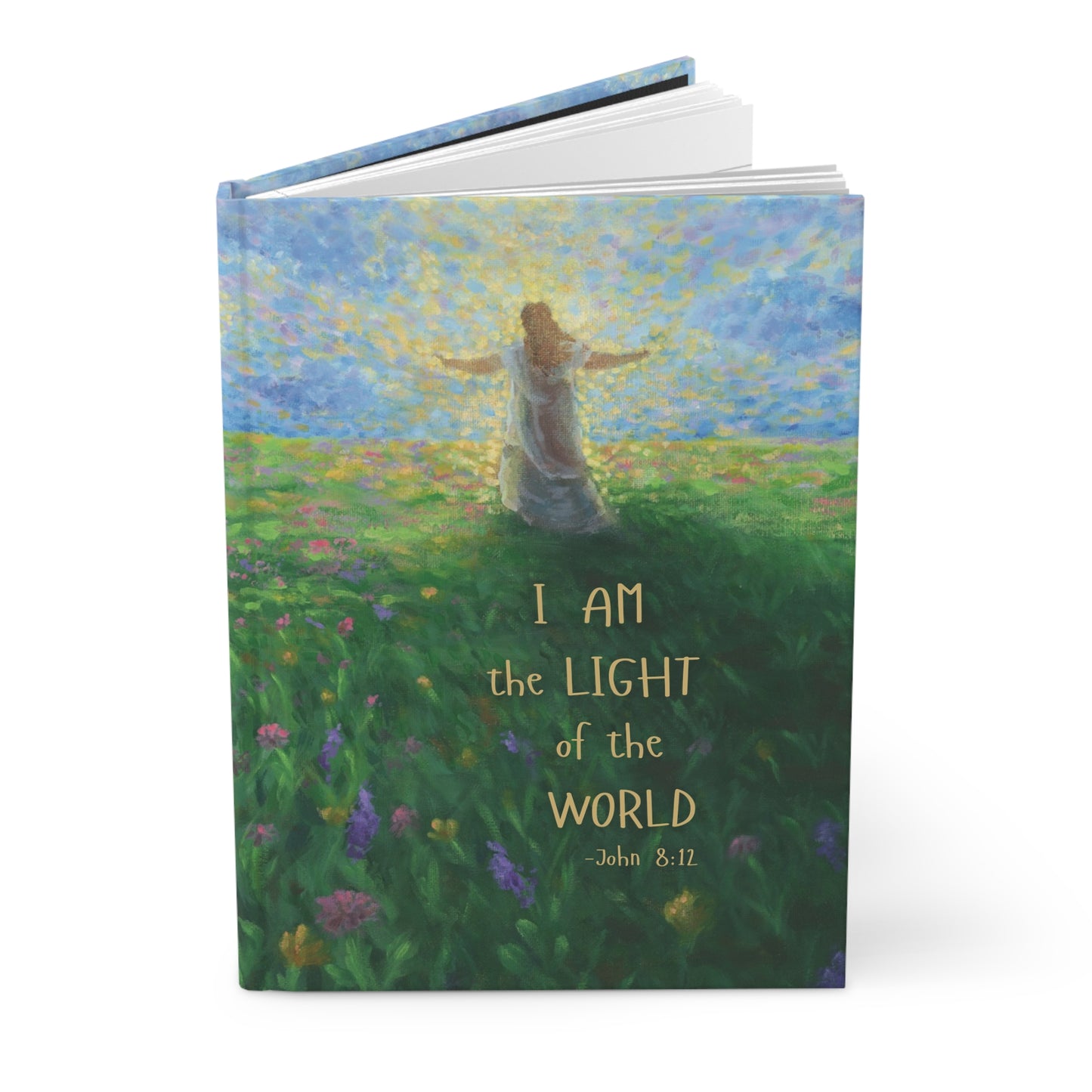 Hardcover Journal Matte - I Am the Light of the World