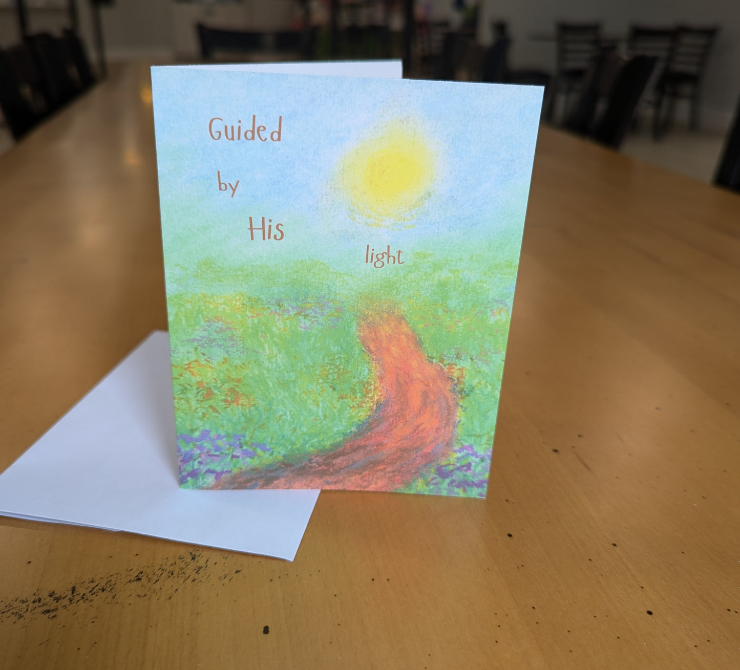 Guided by His Light Greeting Card