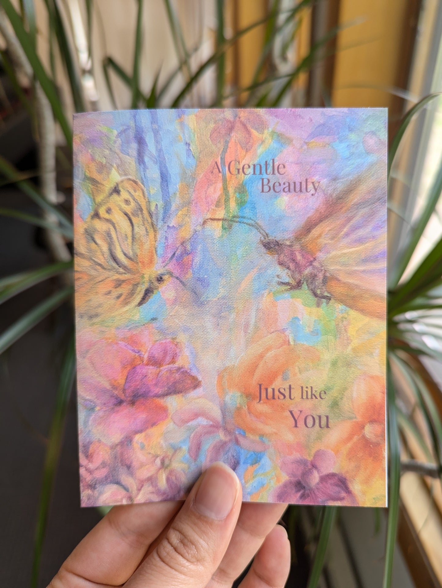 Mother’s Day Card – A Gentle Beauty, Just Like You | Floral Butterfly Christian Greeting Card