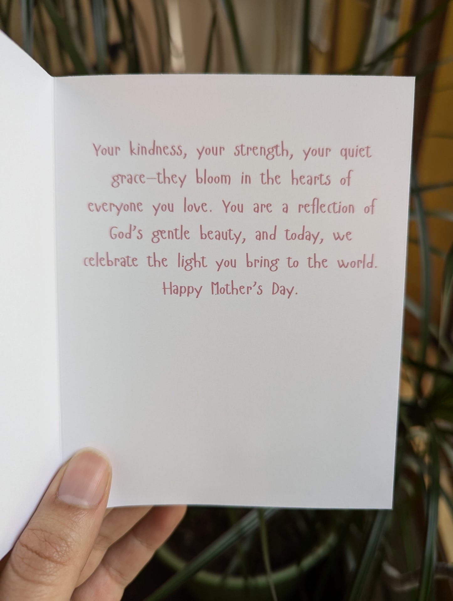 Mother’s Day Card – A Gentle Beauty, Just Like You | Floral Butterfly Christian Greeting Card