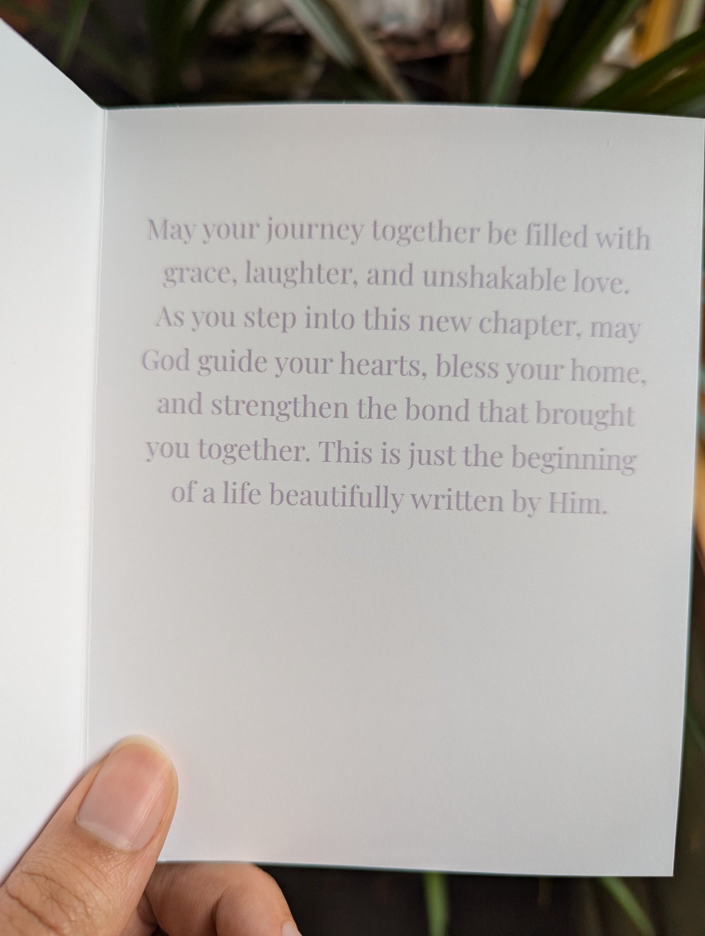 Wedding Card – A Beautiful Beginning | Christian Floral Greeting Card for Newlyweds