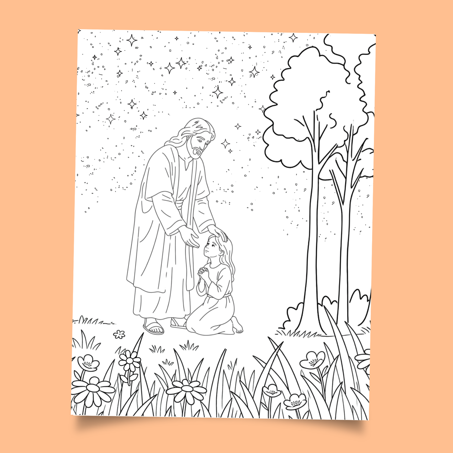 Jesus Hears You Coloring Page Printable – Instant Download