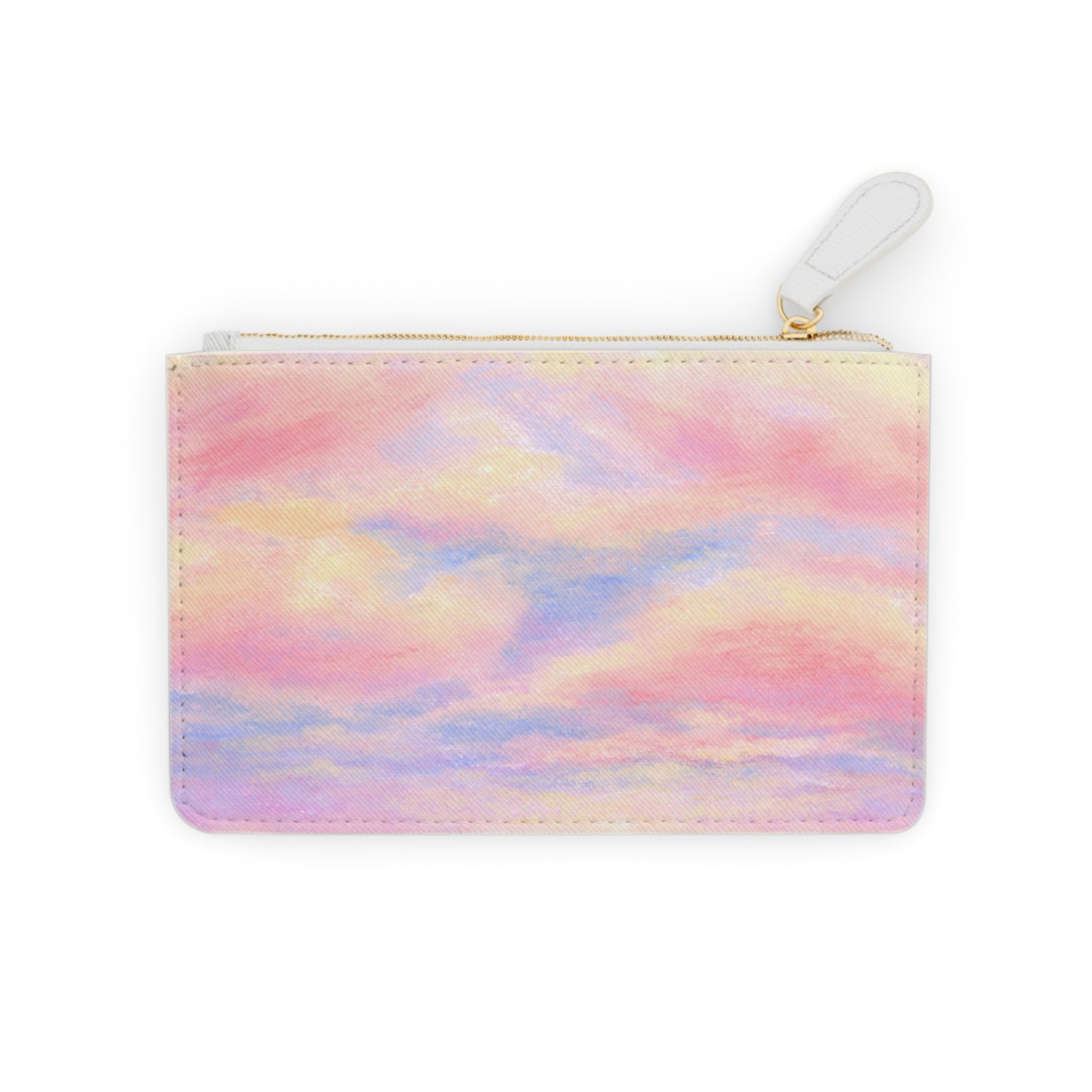 Mini Clutch Bag - Dreamy Cotton Candy Skies