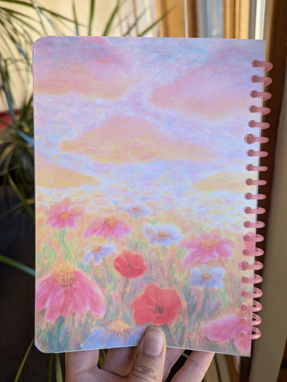 Smart Ring Binder Notebook - Wildflower Field