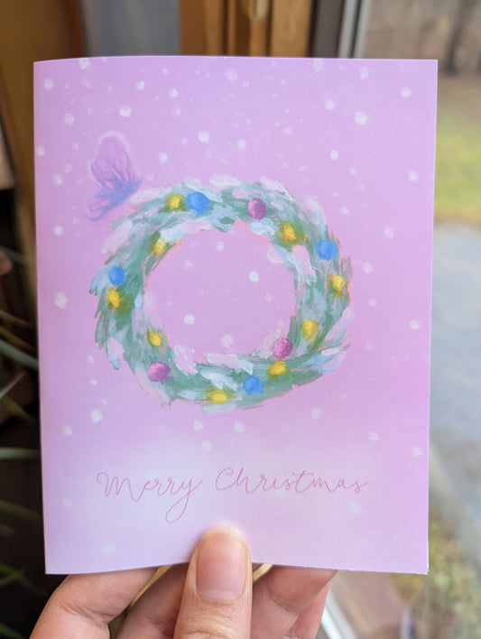Butterfly on a Snowy Wreath