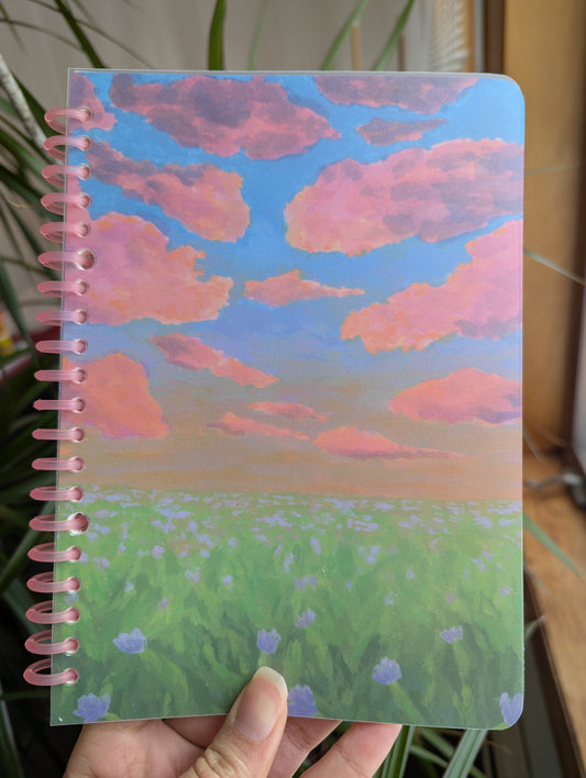 Smart Ring Binder Notebook - Cotton Candy Skies in Heaven