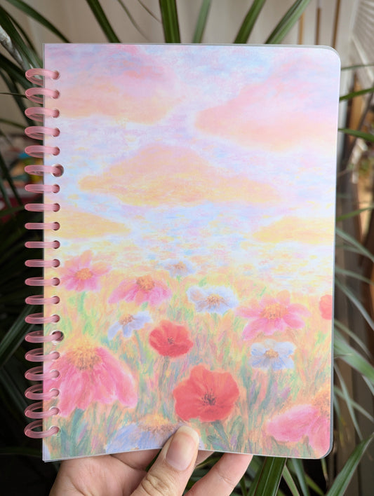 Smart Ring Binder Notebook - Wildflower Field