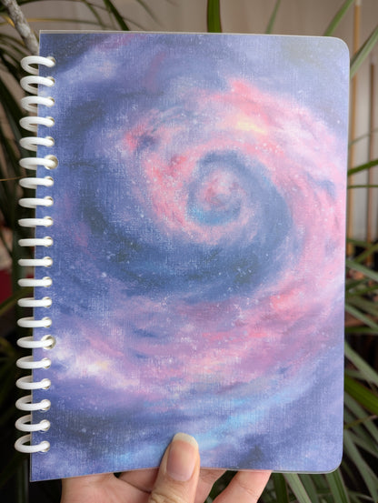 Smart Ring Binder Notebook - Swirling Galaxy in Space