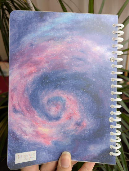 Smart Ring Binder Notebook - Swirling Galaxy in Space