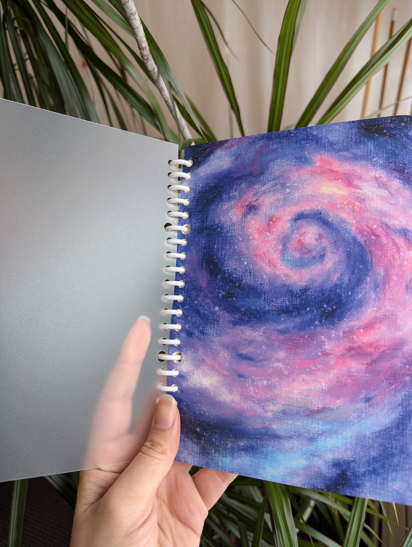Smart Ring Binder Notebook - Swirling Galaxy in Space