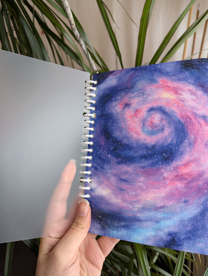 Smart Ring Binder Notebook - Swirling Galaxy in Space