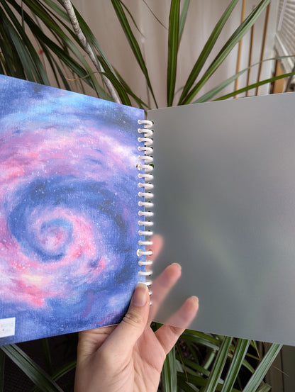 Smart Ring Binder Notebook - Swirling Galaxy in Space