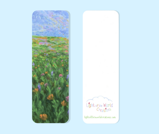 I AM the Light of This World – Wildflower Field Bookmark