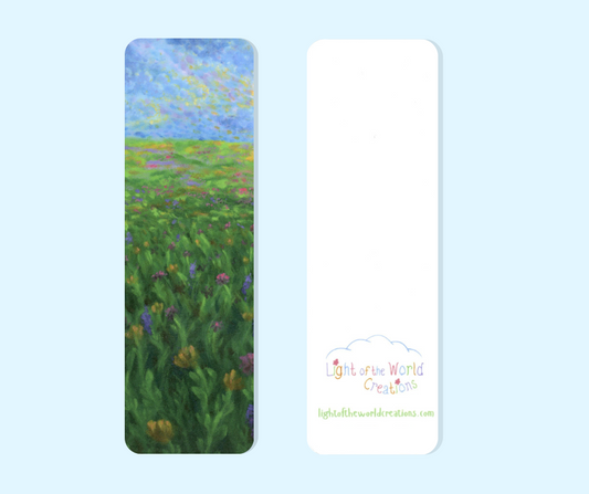 I AM the Light of This World – Wildflower Field Bookmark