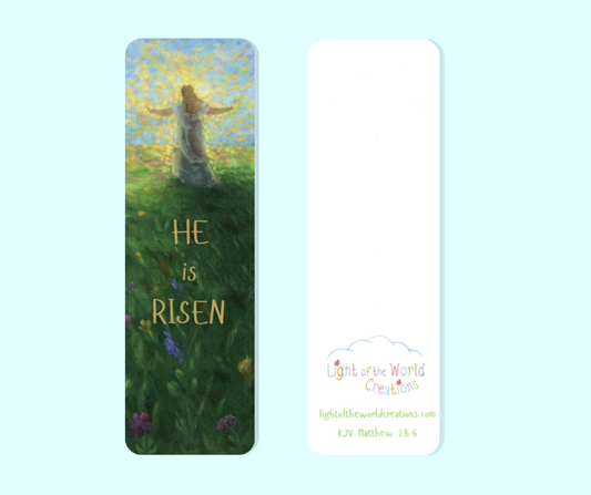 Christian Bookmark – I AM the Light of the World - Faith Gift