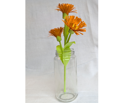 Handmade Paper Aster Flower Stalks – Realistic Floral Decor Inspired by God's Creation