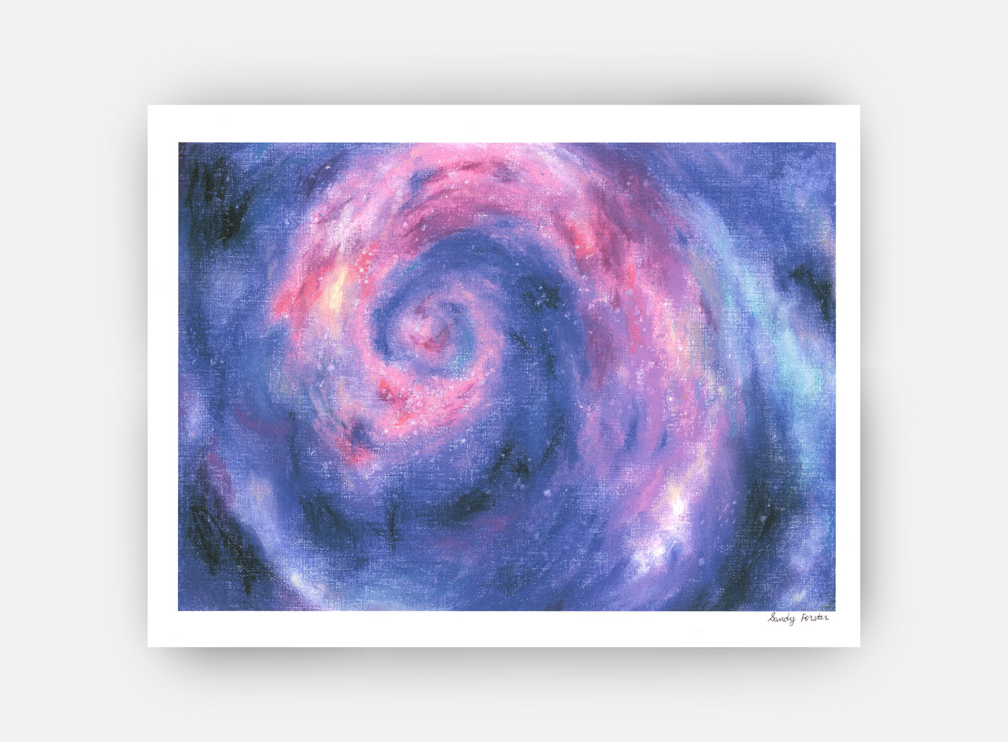 Swirling Galaxy – Abstract Cosmic Wall Art