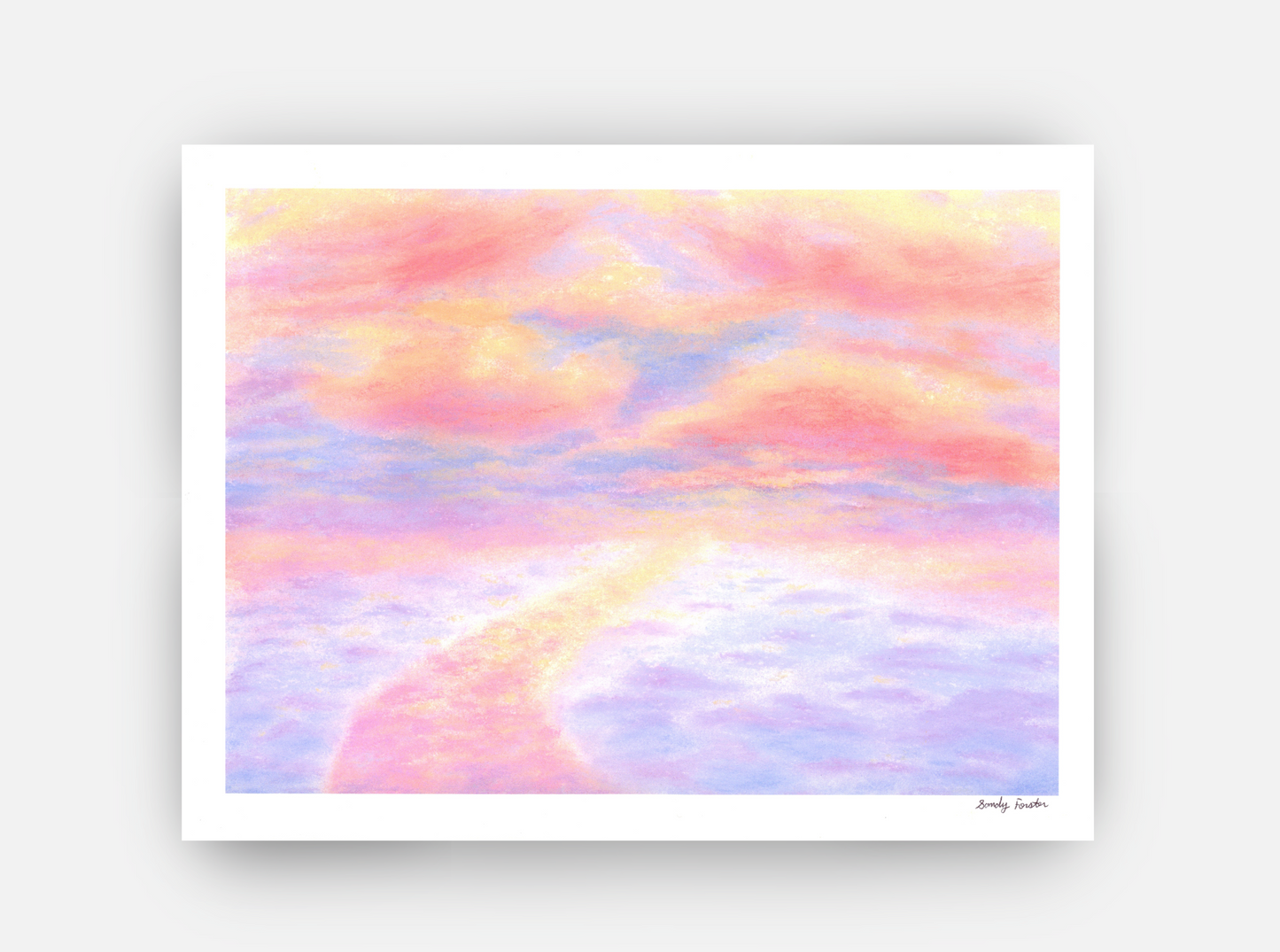 Dreamy Path Under Cotton Candy Skies