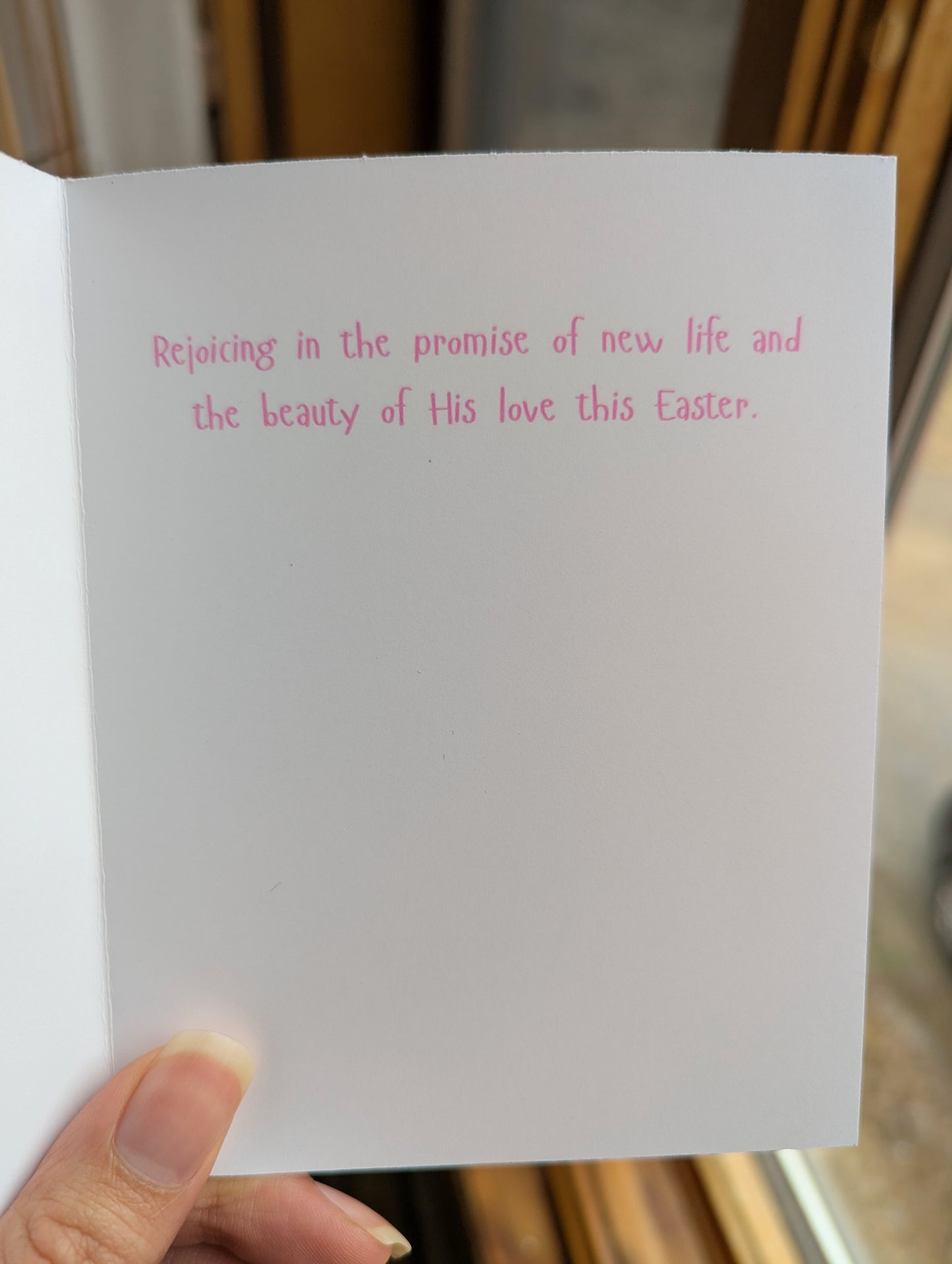 Christian Easter Card – “He Makes All Things New” – Butterfly, Faith-Based Spring Greeting Card