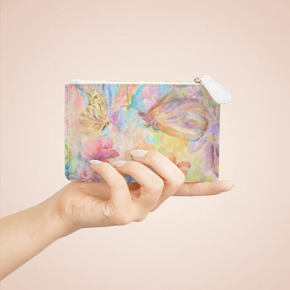 Mini Clutch Bag - Floral Butterfly Design