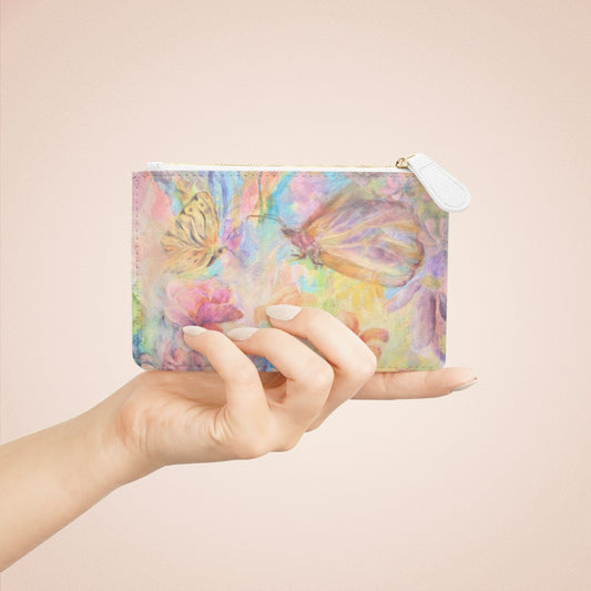 Mini Clutch Bag - Floral Butterfly Design