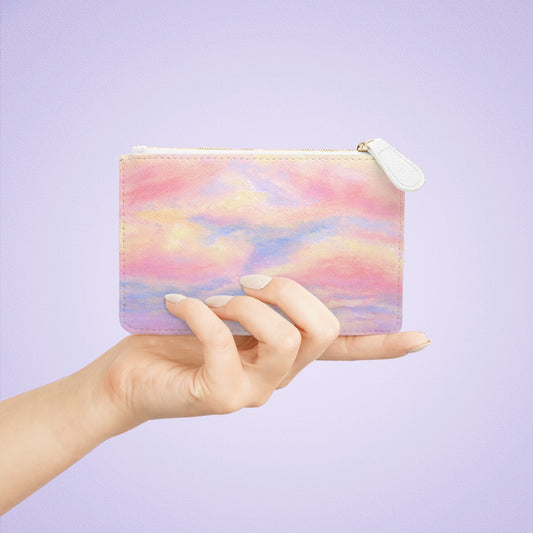 Mini Clutch Bag - Dreamy Cotton Candy Skies